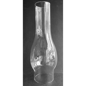 Vintage Style Clear Glass Oil Lamp Chimney Replacement 10" Hurricane Shade